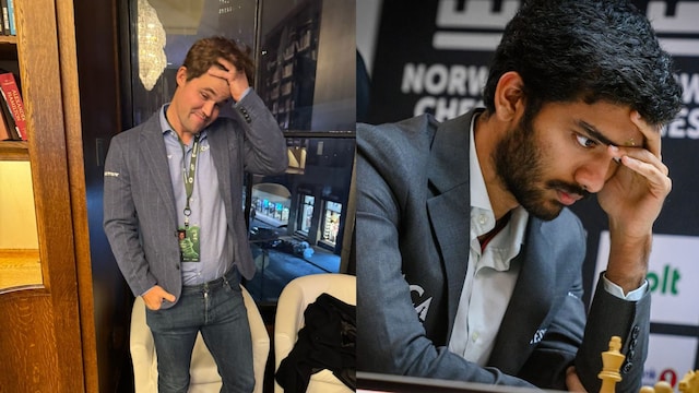 Magnus Carlsen, D Gukesh.