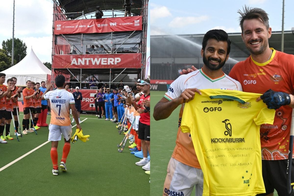 Kookaburras Mark Manpreet Singh's Landmark 400th Cap With Guard Of Honour