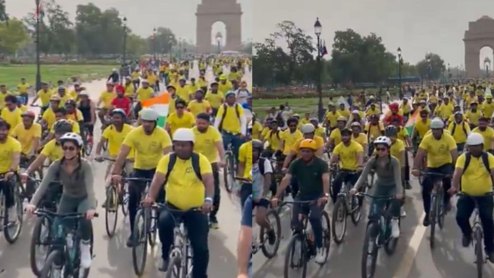 Tiranga Rally: Fit India Sundays on Cycle Honours Armed Forces