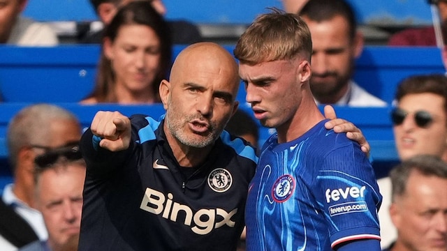 Enzo Maresca, Cole Palmer. (X) 