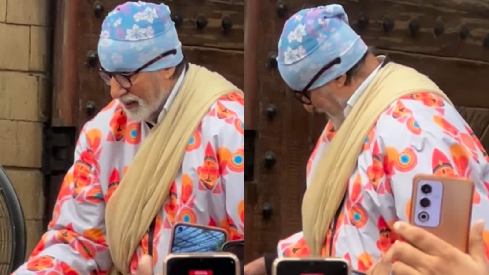 Amitabh Bachchan Greets Fans with Gifts at Sunday Meet