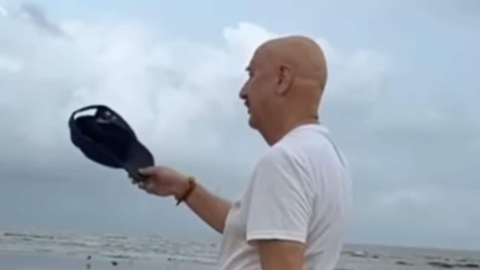 Anupam Kher's Beach Walk Celebrates Rain, Music and Life