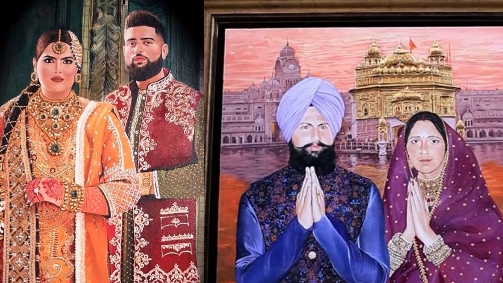 Karan Aujla Moved by Fan's Paintings of Him and Family