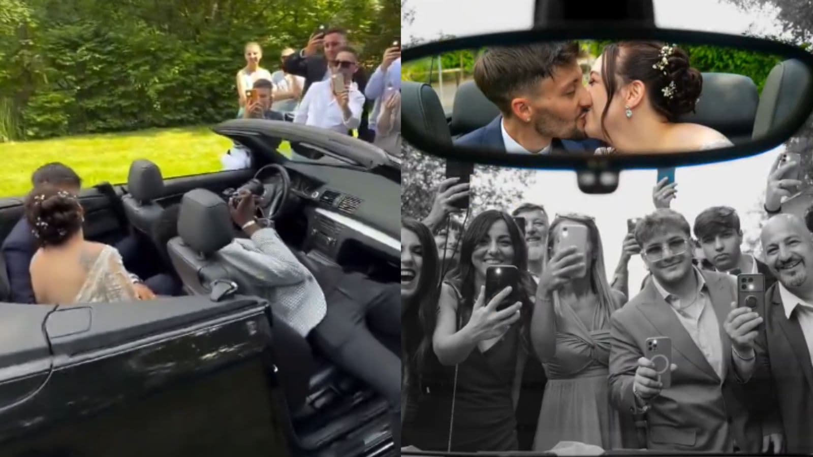 Wedding Photographer's Car Mirror Trick Goes Viral