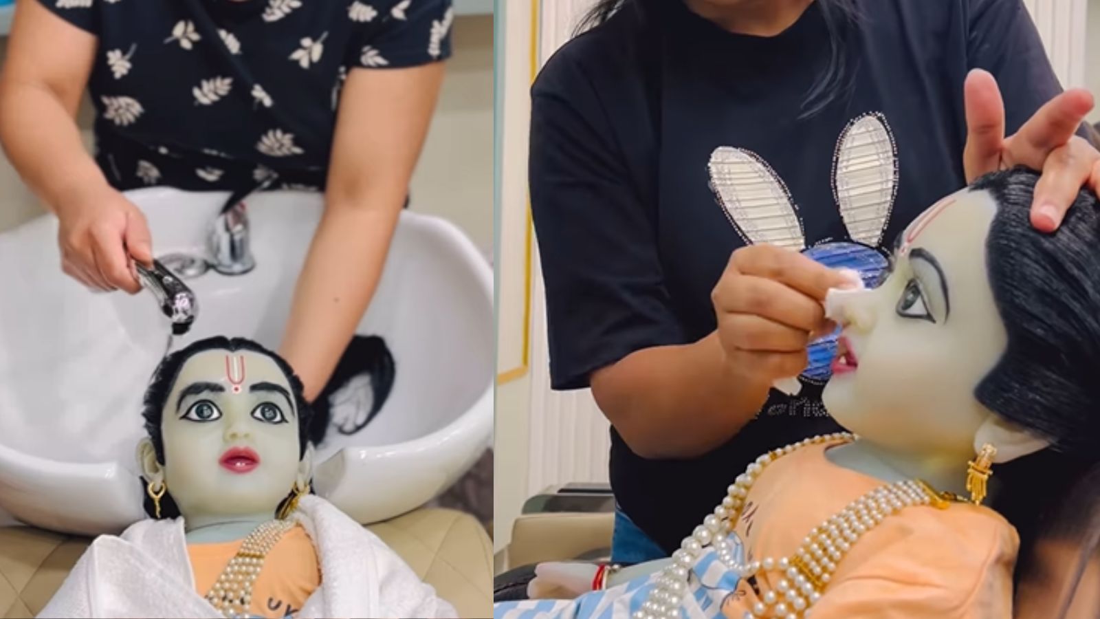 Haryana Salon's Bal Krishna Makeover Sparks Online Debate