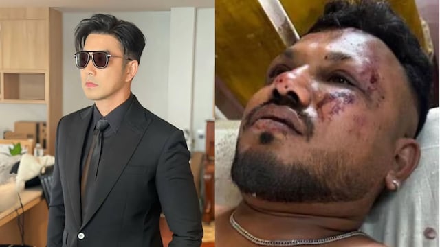 Thai actor-singer Ruangsak Loychusak and Vishwash Kumar Ramesh, the lone survivor of the Air India plane crash. (Instagram)