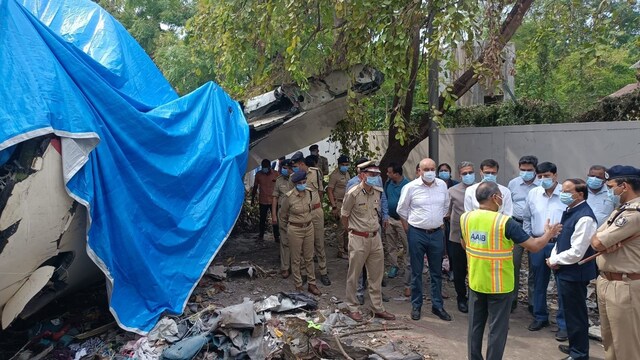 PMO team visits the plane crash site in Ahmedabad and reviews the ongoing operations | Image/PIB