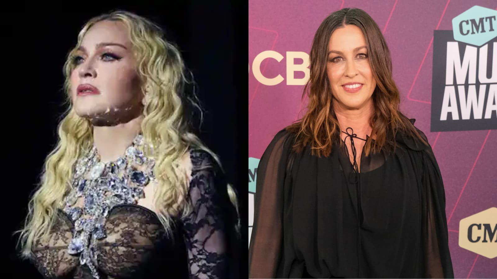 Madonna Gifts Alanis Morissette Prada Blouse After Sweatpants Meeting