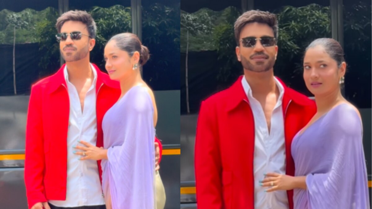 Ankita Lokhande and Vicky Jain Spotted on Laughter Chefs Set