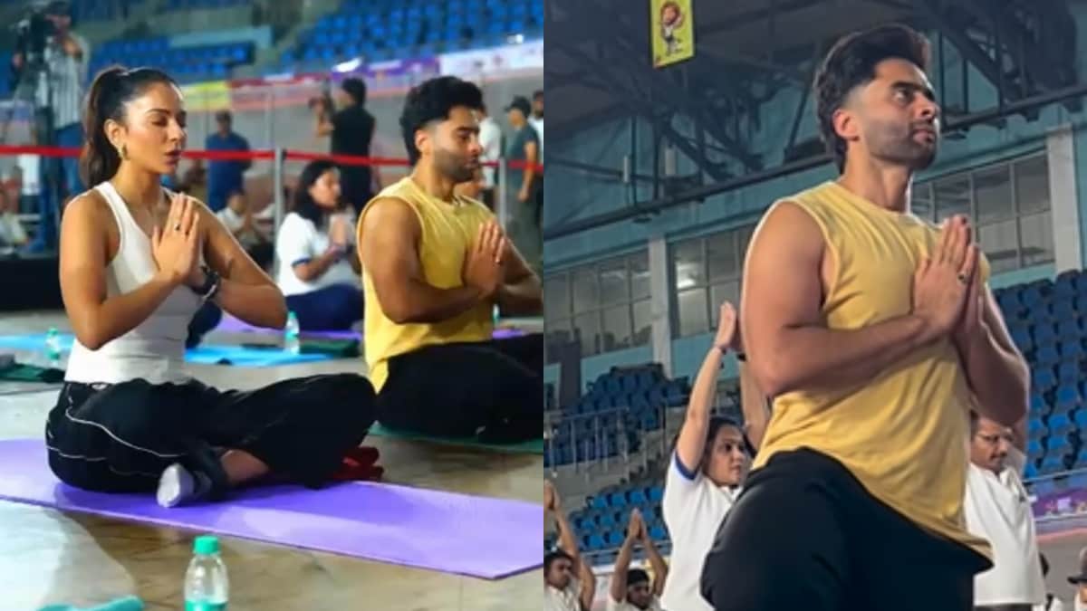 Rakul Preet, Jackky Bhagnani Honored at Yoga Day Event