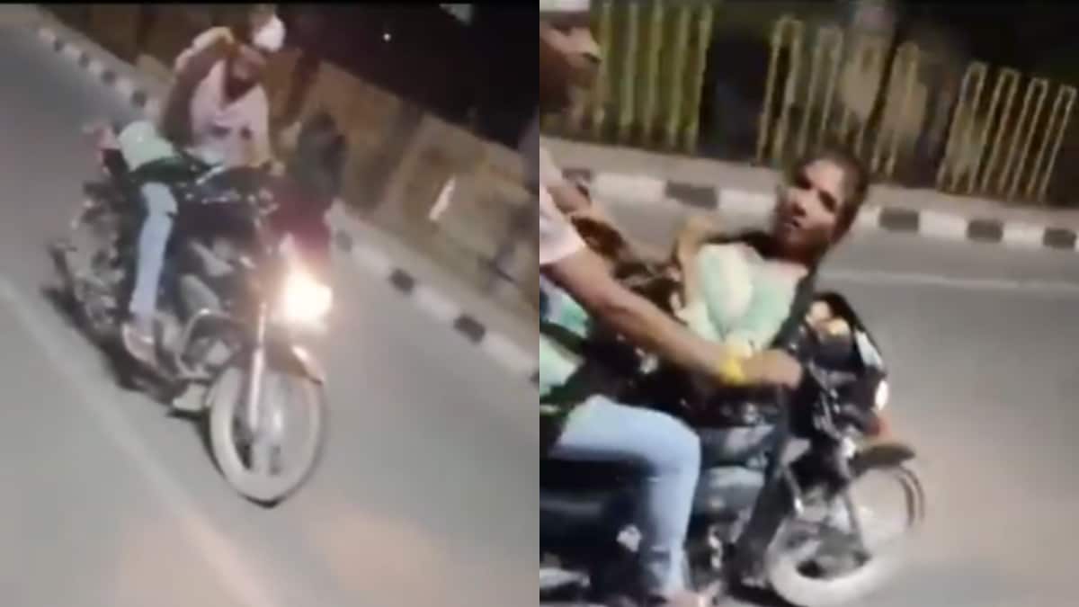 Watch: Internet Furious Over Couple’s Risky Bike PDA On Kanpur-Agra Highway