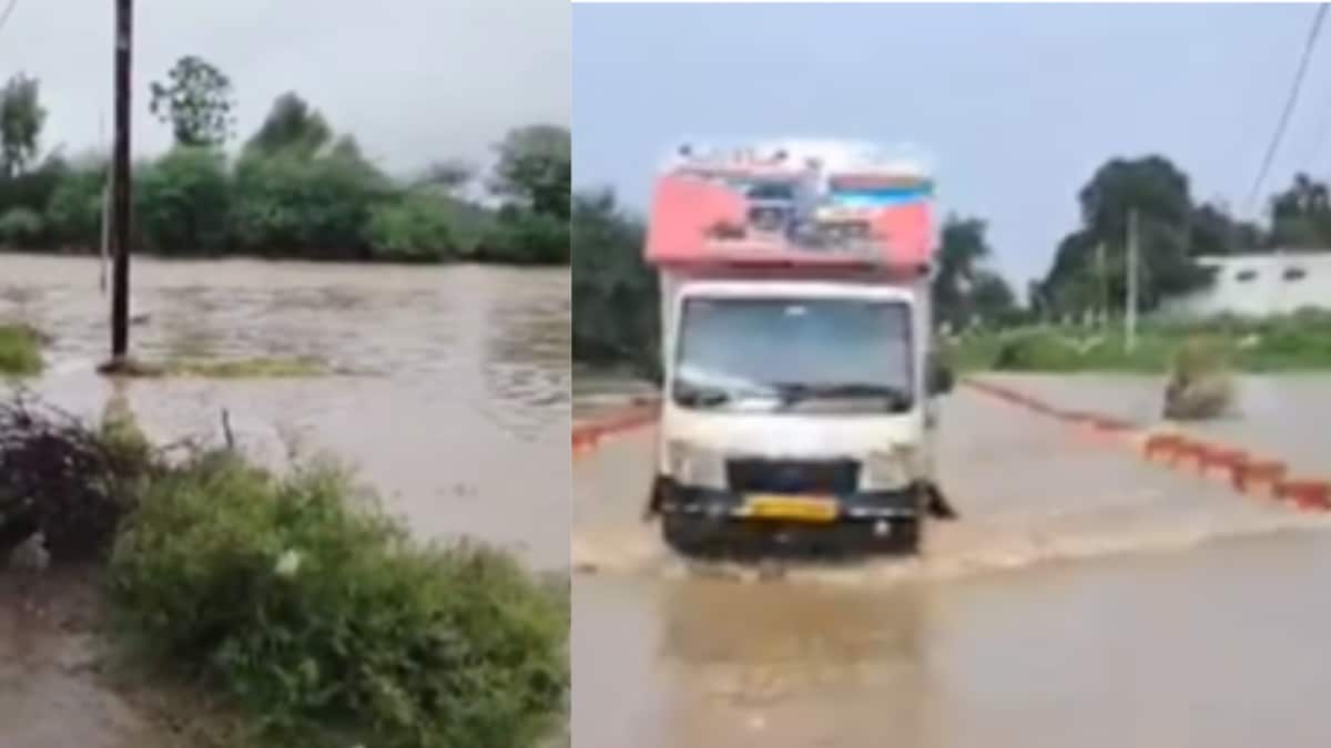 No Safety Gear Or Support: Harda Residents Cross Flooded River Amid Heavy Rainfall