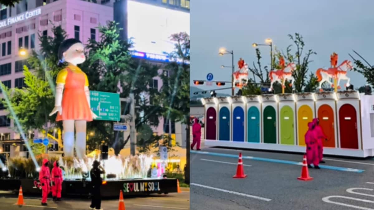 Watch: Fans Go Wild As South Korea Hosts A Real-Life Squid Game Parade