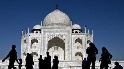 The Taj Mahal welcomed approximately 6.26 million domestic tourists and 0.645 million foreign tourists, comfortably topping both categories. File pic/PTI