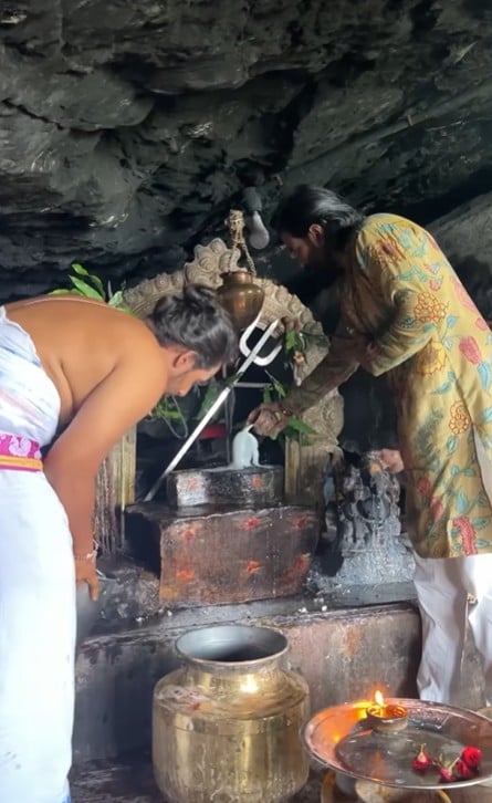 Vishnu Manchu Jyotirlinga visits Vishnu Manchu Jyotirlinga visits