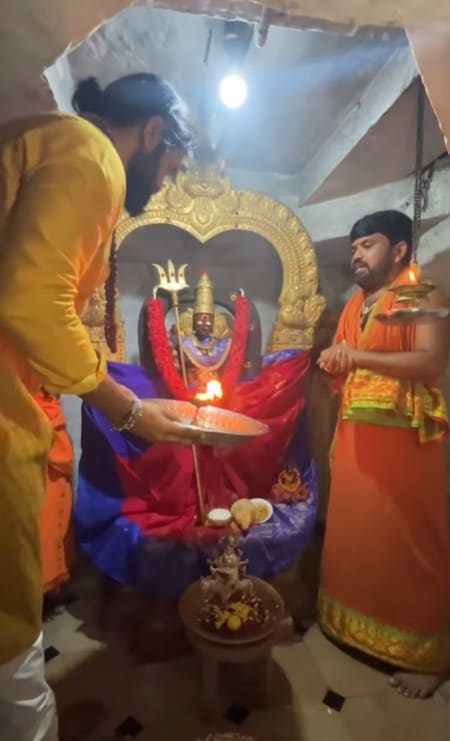 Vishnu Manchu Jyotirlinga visits Vishnu Manchu Jyotirlinga visits