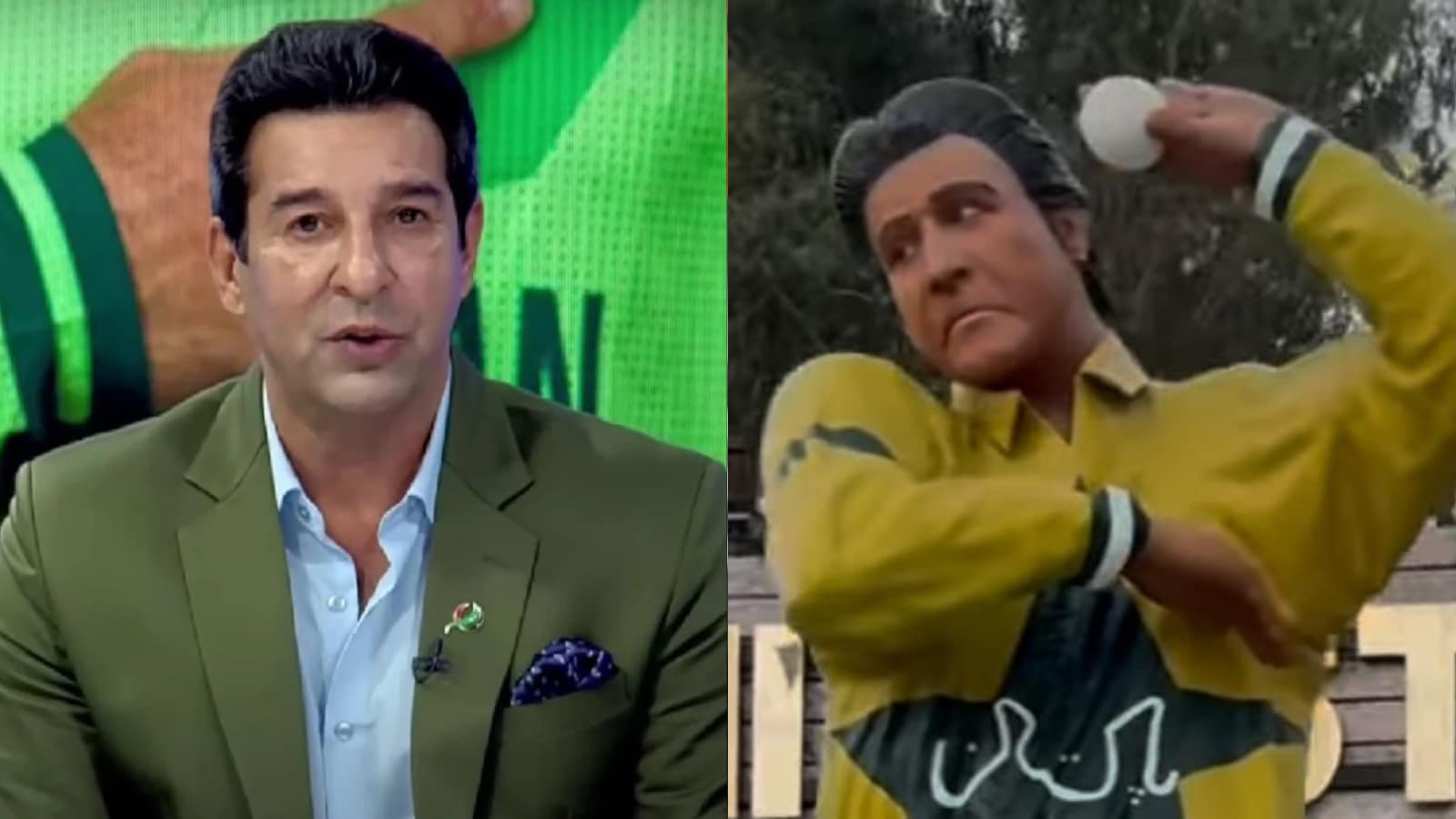 Wasim Akram Statue in Hyderabad Sparks Online Reactions