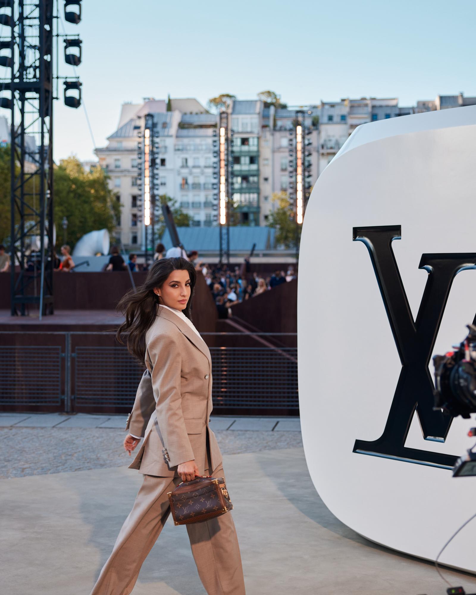 Nora Fatehi Nails Power Dressing In Androgynous Louis Vuitton Look At Paris Fashion Week