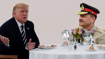US President Donald Trump and Asim Munir