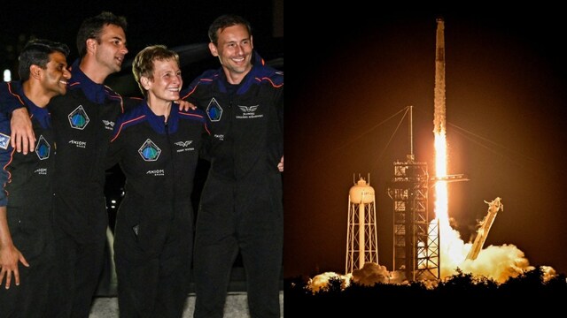 The Axiom-4 crew launched aboard the SpaceX Crew Dragon on Wednesday. (Reuters)