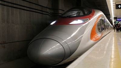 While the regular trains take six to seven hours for the journey between Mumbai and Ahmedabad, the bullet train will take less than three hours.(Representative image/AP)