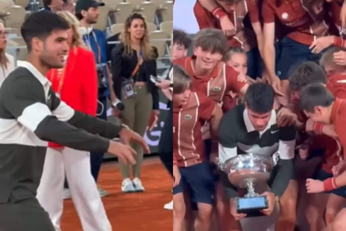 Watch: Carlos Alcaraz’s French Open Triumph Turns Into A Mini-Party With Ball Kids