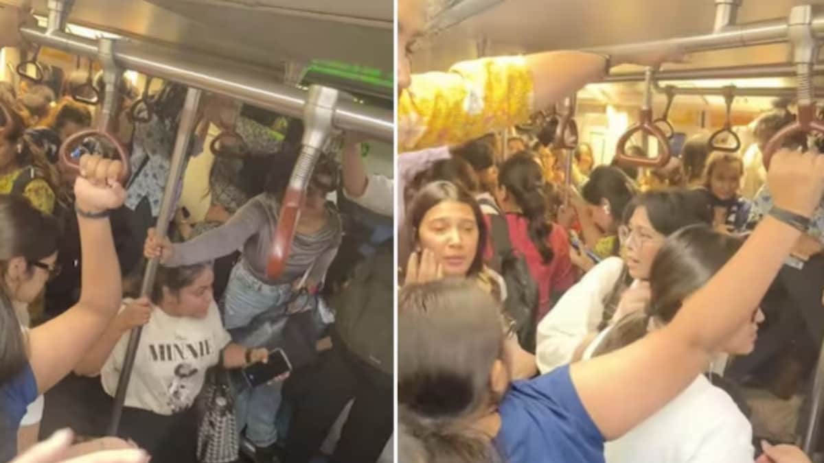 Chaos Ensues As ‘Snake’ Enters Ladies Coach Of Delhi Metro | Watch