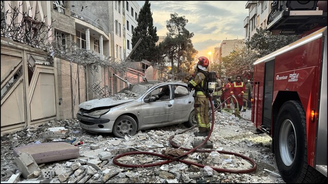 Israel struck about 100 targets in its attack on Iran. (AFP)