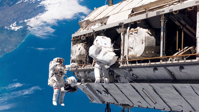 The ISS is typically designed to accommodate six crew members on a long-term basis. (AP/File)