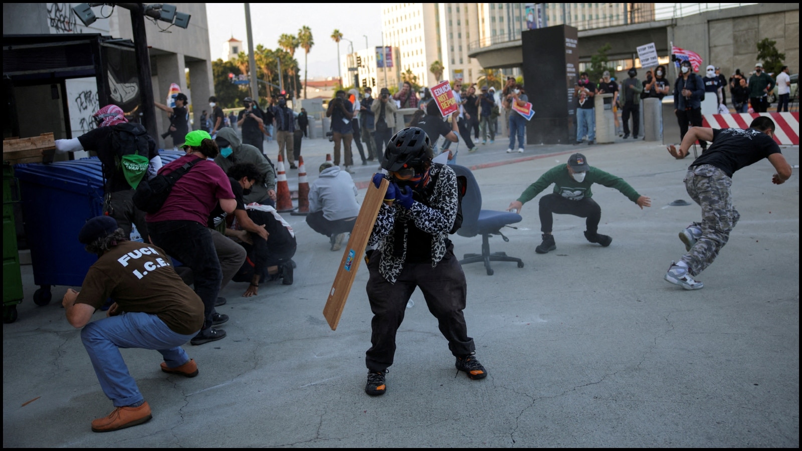 Protests Erupt In Los Angeles After 44 Arrested In Immigration Raids, Smoke Bombs Hurled | Video
