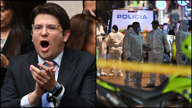 Colombian Senator Miguel Uribe was shot in a political rally in Bogota. (AFP)