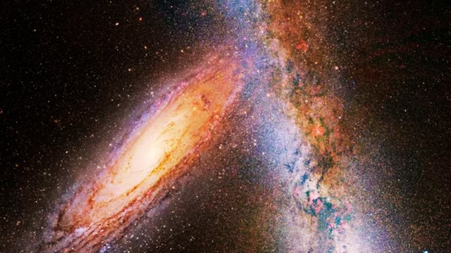 According to this study, there is an equal likelihood that the two galaxies could pass one another without any direct impact. (News18)