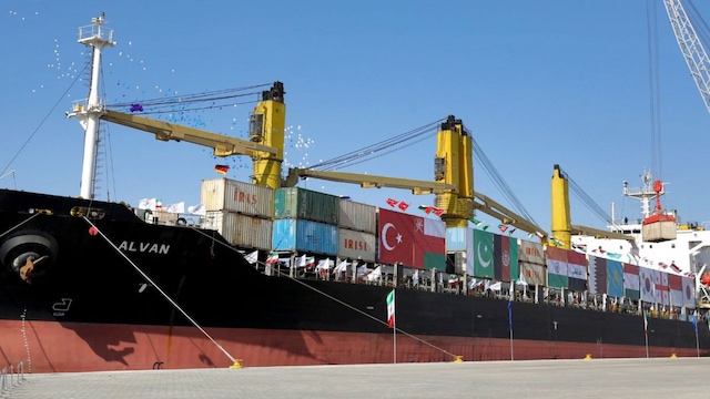 The  Chabahar Port in Iran remained curiously untouched by a missile or drone. (AP File)