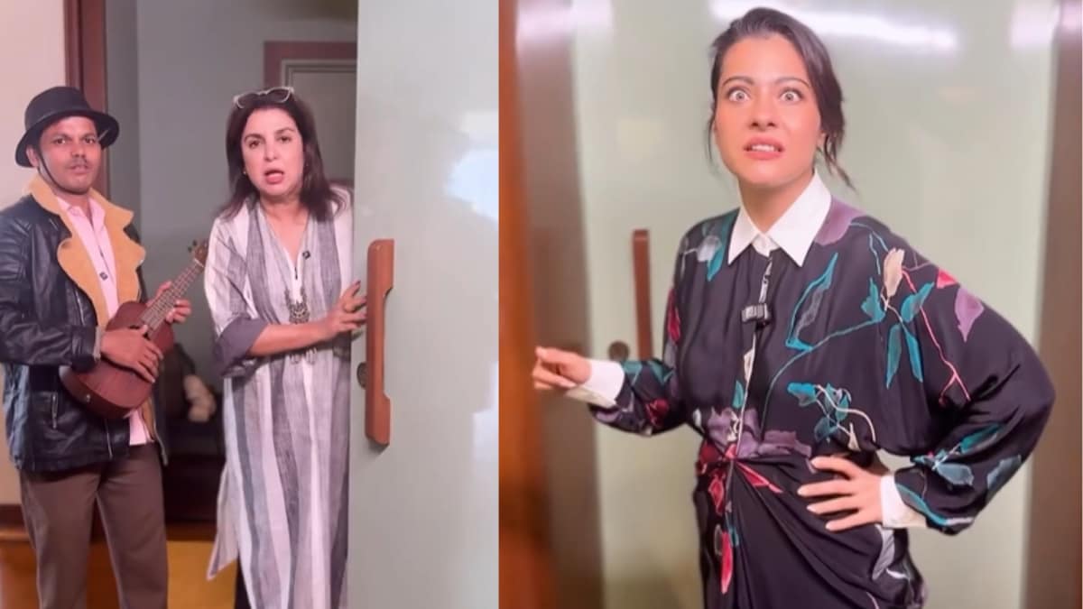 Kajol Arrives at Farah Khan's House with Entourage; Dilip Disappointed