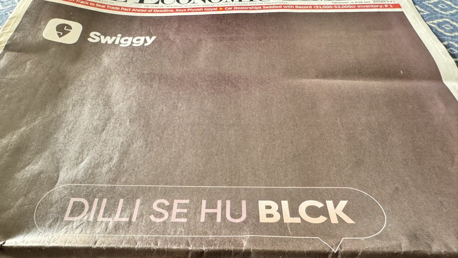 Swiggy Ad in Delhi Sparks Debate Over Hindi Slang Use