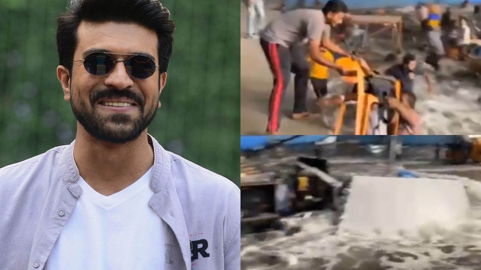 Water Tank Bursts On Ram Charan’s Movie Set, Crew Members Injured Due To Flooding | Watch Water Tank Bursts On Ram Charan’s Movie Set, Crew Members Injured Due To Flooding | Watch