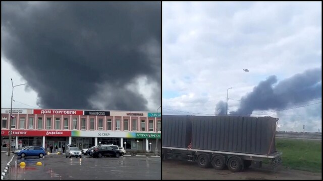 Visuals of Ukraine's drone attack on Russia. (Reuters)
