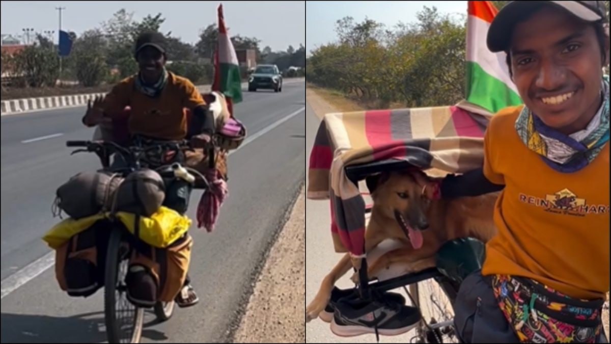 Bihar Man’s 12,000-KM Cycle Trip With Pet Dog Wins Praise From Netizens: ‘Living The Life’