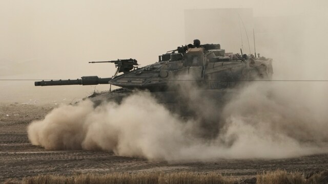 Tanks remain vital in conventional warfare, despite the prominence of drones, missiles and cyber warfare. (AP/File)