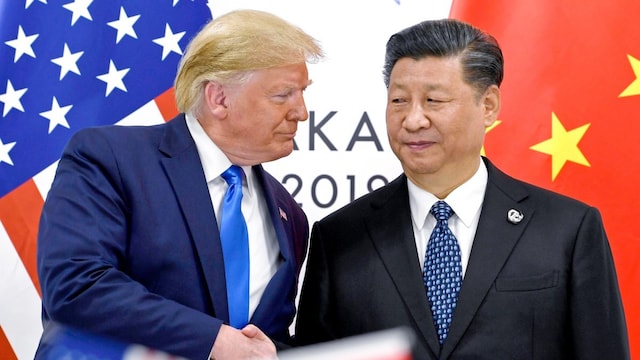 US President Donald Trump, left, shakes hands with China's President Xi Jinping. (AP file photo)