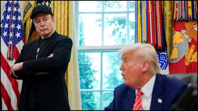 US President Donald Trump and billionaire Elon Musk. (Reuters/File)