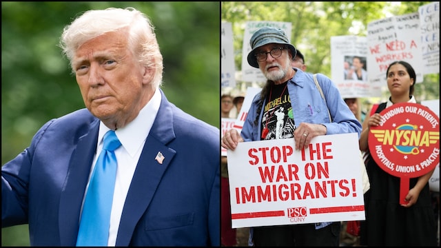 Trump administration doubled down on its immigration crackdow n amid protests in Los Angeles. (AFP)