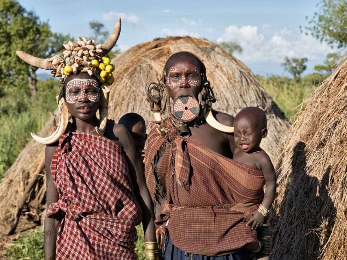 Mursi tribe lip cutting