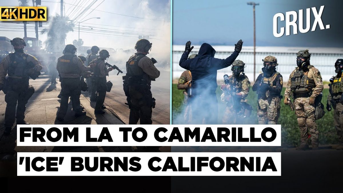 Agents Clash With Protesters During ICE Raids At Southern California Marijuana Farm | Camarillo | 4K