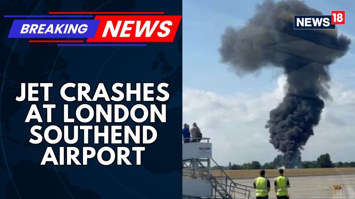 SHOCKING | Jet Crashes At London Southend Airport Shortly After Take Off | News18 Breaking News