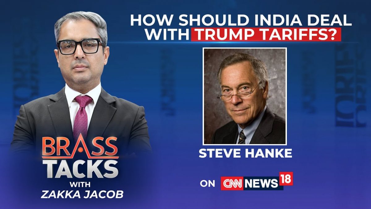 US Consumers Will Be Paying A Large Sales Tax On All The Imported Goods : Steve Hanke #brasstacks