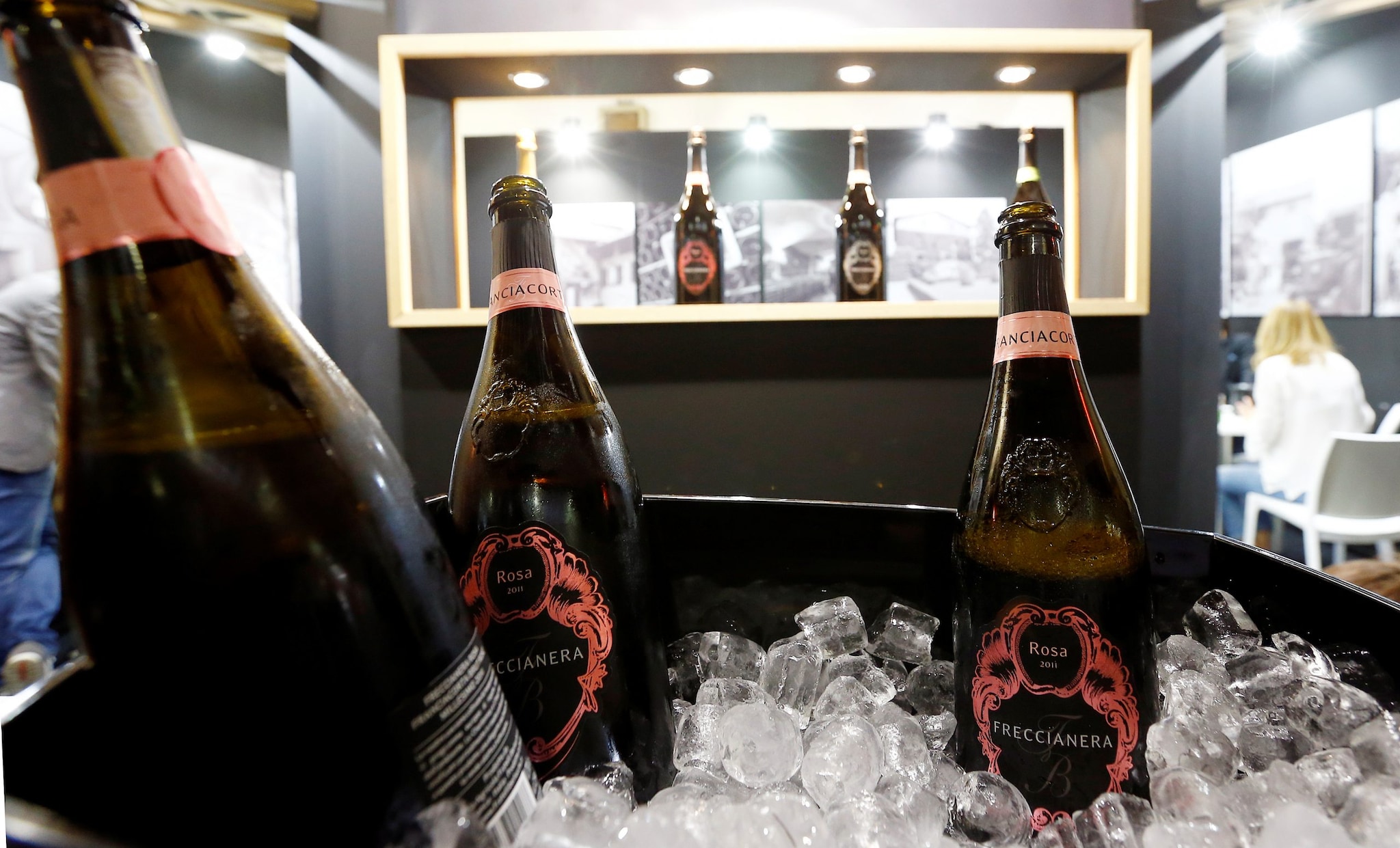 Bottles of Berlucchi's rose' sparkling wine from the Franciacorta area of Italy. (IMAGE: REUTERS) Bottles of Berlucchi's rose' sparkling wine from the Franciacorta area of Italy. (IMAGE: REUTERS)