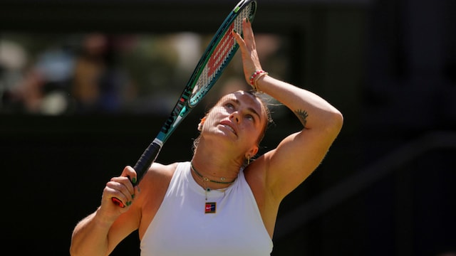 Aryna Sabalenka at Wilmbledon (AP)