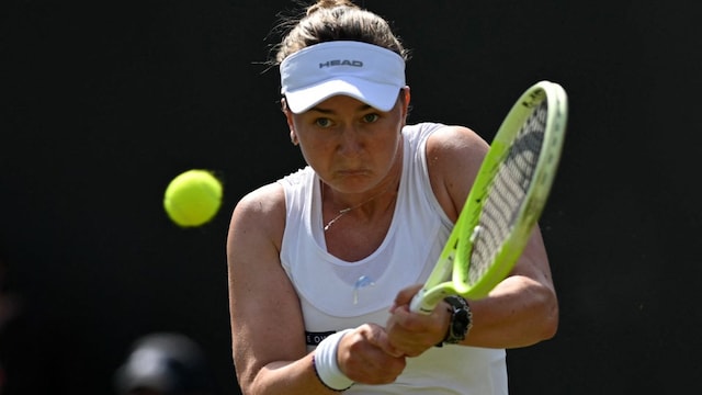 Barbora Krejcikova at Wimbledon (AFP)