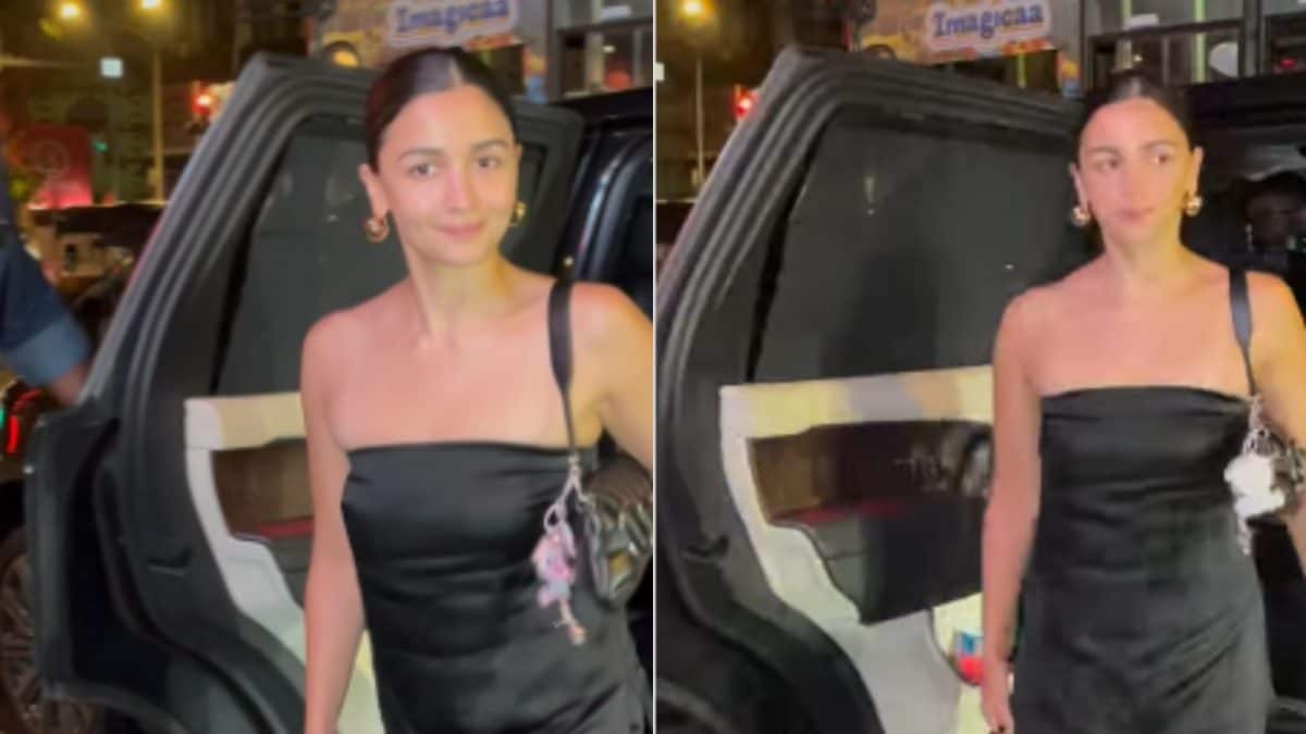 Alia Bhatt Looks Sexy In Black Co-Ord Set As She Attends A Party In Mumbai | Watch